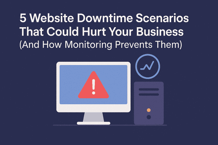 5 Website Downtime Scenarios That Could Hurt Your Business (And How Monitoring Prevents Them)