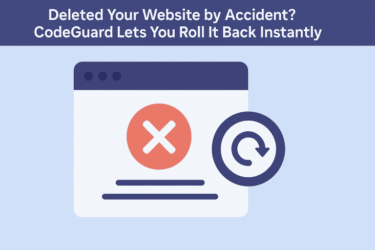 Deleted Your Website by Accident? CodeGuard Lets You Roll It Back Instantly