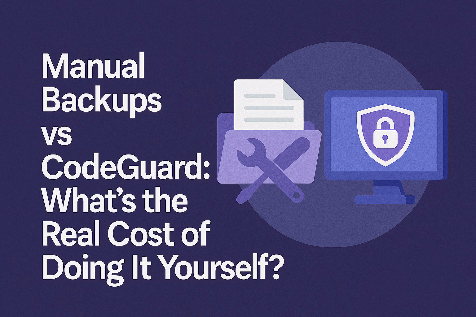 Manual Backups vs CodeGuard: What’s the Real Cost of Doing It Yourself?