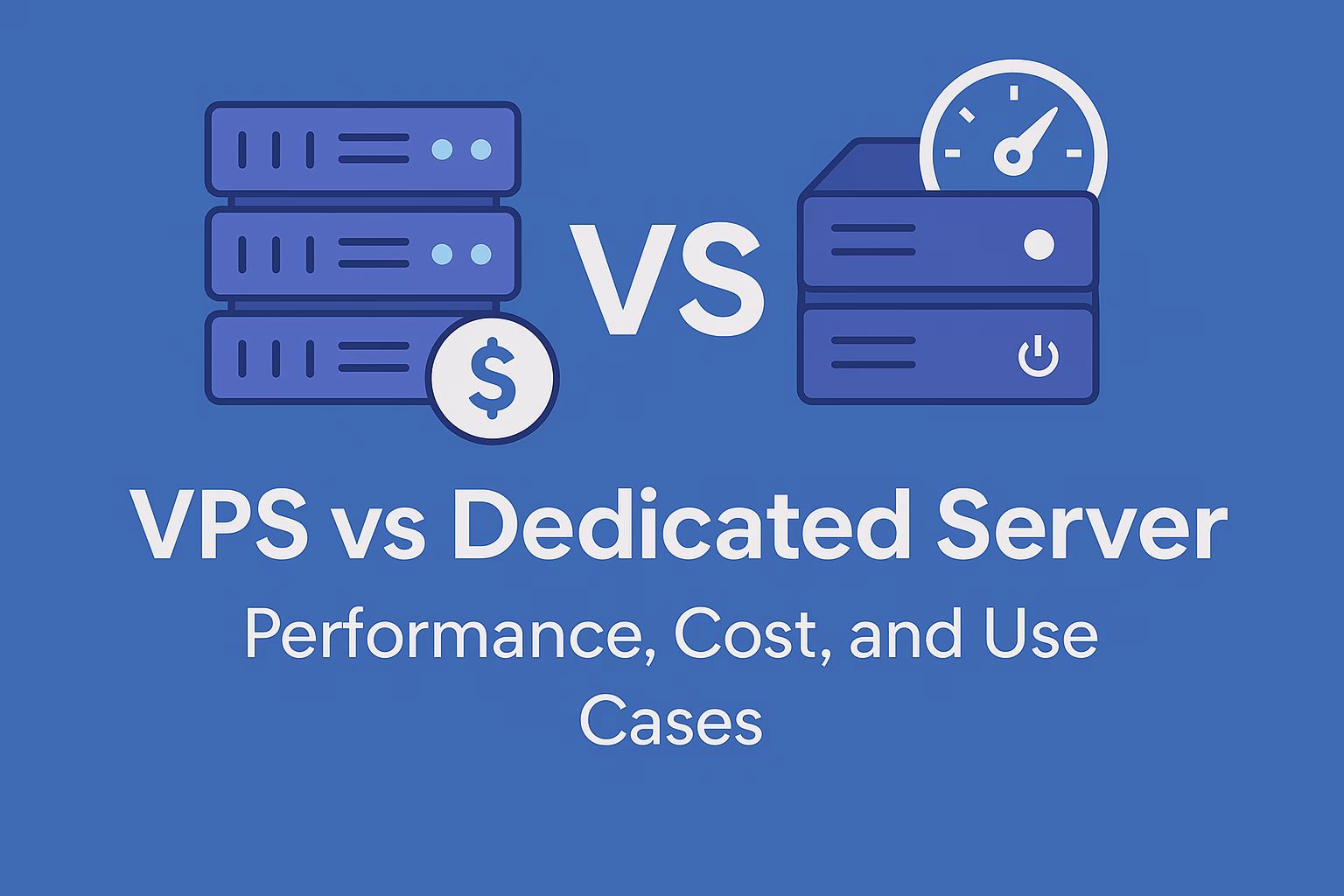 VPS vs Dedicated Server: Performance, Cost, and Use Cases