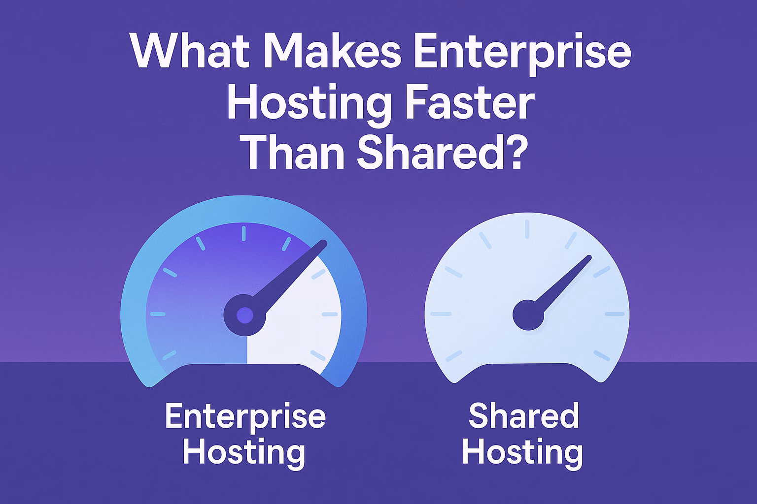 What Makes Enterprise Hosting Faster Than Shared?